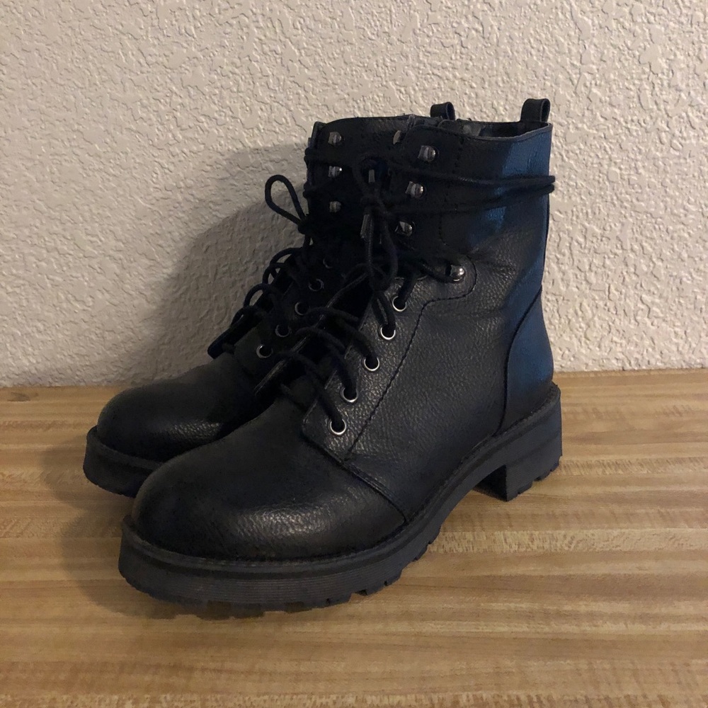 black combat boots!